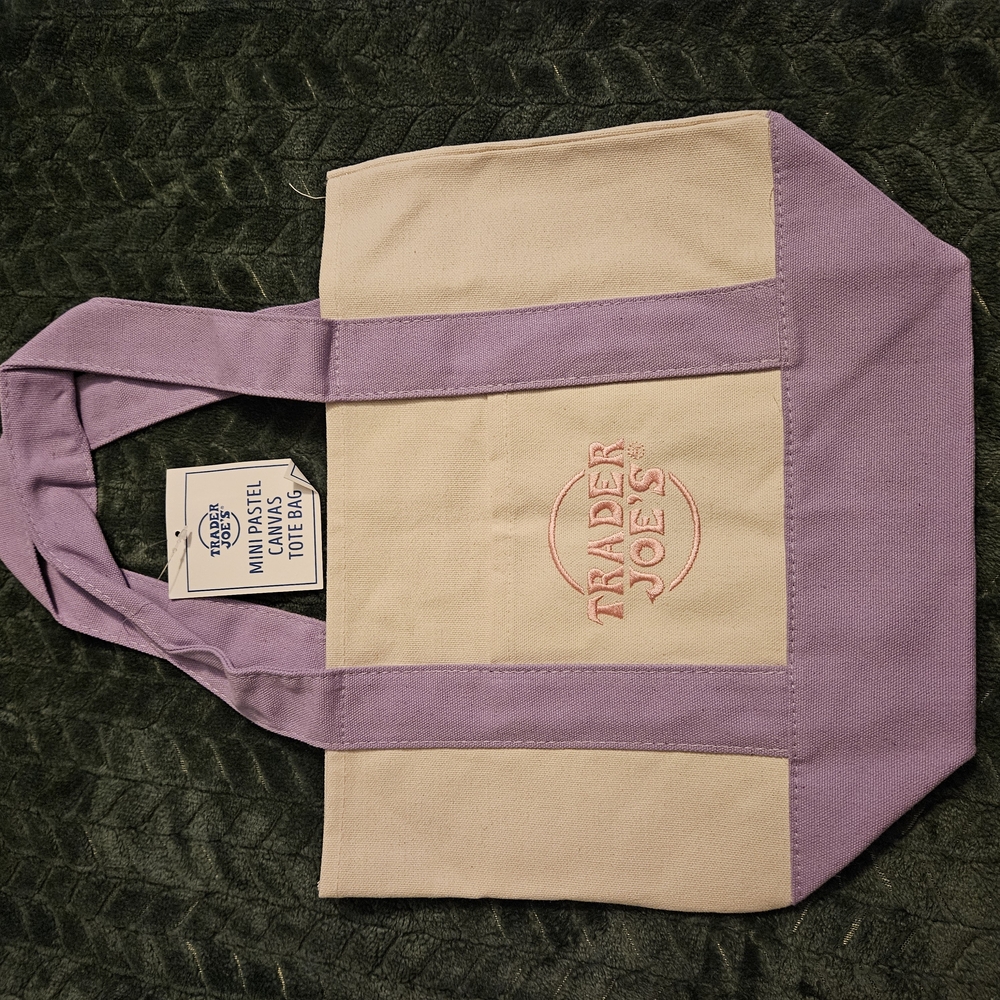 Viral Trader Joes Mini Canvas Tote